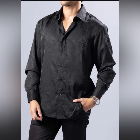 Other - Men's Black Paisley Shirt